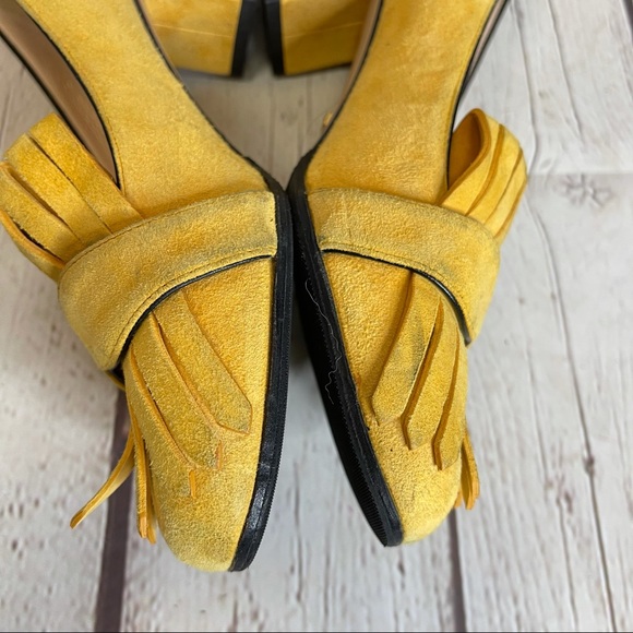 Gucci marmont double G suede fringe pumps - Picture 7 of 16